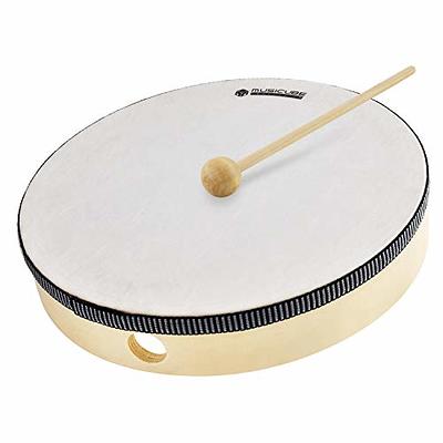 MUSICUBE 10-Inch Hand Drum for Adult Kids Natural Wooden Hand Drum  Educational Hand-Held Percussion Instrument Toys for Home School Party  Supplies