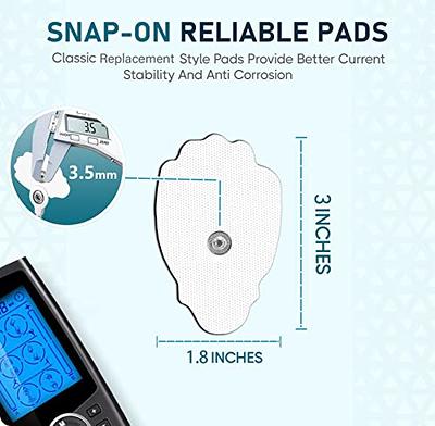 Discount TENS, EMPI Compatible TENS Electrodes, 8 Premium Replacement Pads  for EMPI TENS Units. (2 inch x 2 inch) 