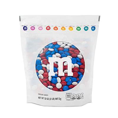 Light Blue & White M&M's Chocolate Candy - 1 lb Bag