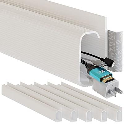 in Wall Cable Management Kit (White x2) + 306 Cord Hider - Cord