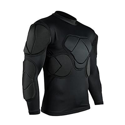 Zicac Men's Sports Shock Rash Guard Compression Padded Shirt