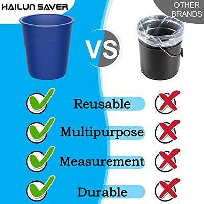 HAILUN SAVER 5 Gallon Bucket Liner Reusable Rubber Bucket Liners for  Concrete Mix and Thinset (Blue 5 Gallon) - Yahoo Shopping