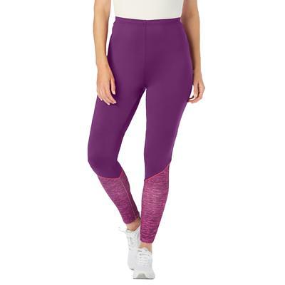 Plus Size Women's Performance Legging by Woman Within in Plum