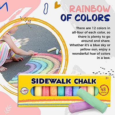 Blackboard chalk - 12 colours assorted - 144 pieces