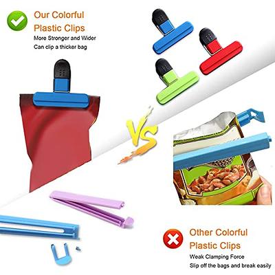 GRIPSTIC Bag Sealer - Reusable Chip Clips, Bag Clips. Patented. Airtight &  Waterproof Seal on Food Storage
