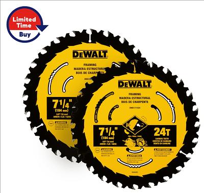 DEWALT 5-1/2-in 24-Tooth Rough Finish Carbide Circular Saw Blade in the Circular  Saw Blades department at