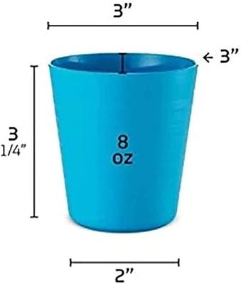 Eccliy 72 Pcs Children Cups Kids Cups 8 oz Plastic Cups Reusable Cups  Unbreakable Plastic Drinking Cups Tumblers for Kids Children, Dishwasher  Safe, 6 Colors - Yahoo Shopping