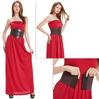 HANERDUN Lace-up Waspie Corset Belts for Women Elastic Waist Belt Tied  Retro Wide Belt - Yahoo Shopping