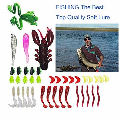 XYZsundy 90PCS Fishing Lures Kit Set Including Fishing Stuff Tackle Box  Accessories Hooks, Worms, jigs, Fishing Bait for bass,  Crappie,Trout,Fishing Gifts for Men. - Yahoo Shopping