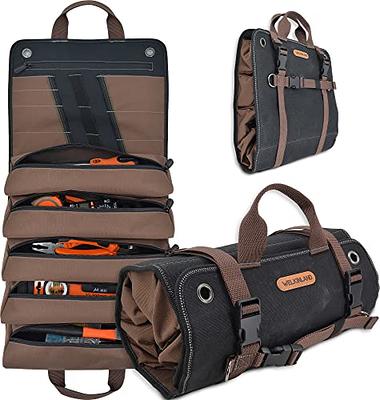 The Ryker Bag Tool Organizers - Small Tool Bag W/Detachable Pouches, Heavy  Duty Roll Up Tool Bag Organizer : 6 Tool Pouches - Gifts for Dad Tool Roll