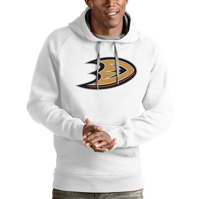 Men's Antigua White Philadelphia Eagles Victory Pullover Hoodie Size: Small