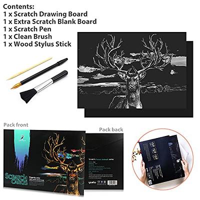  Scratch & Shine: Silver & Gold Foil Scratch Art For Kids, 6  Foil Art Scratch Paper & Scratch Tool, Scratch Art Paper Kit For Kids, Kids  Crafts, Fun Gifts And