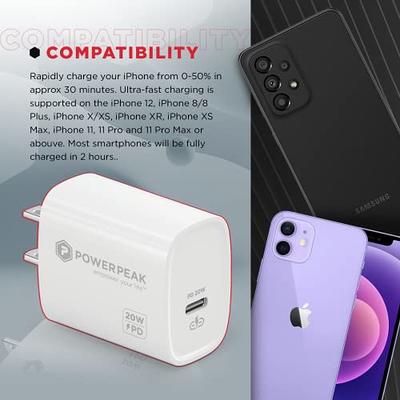 POWERPEAK - USB C Charger, Type C Fast Charger, 20W USB-C Power Adapter PD,  Compact USB C Power Adapter for iPhone 14/14 Pro, Galaxy, Pixel, AirPods  Pro. White - Yahoo Shopping