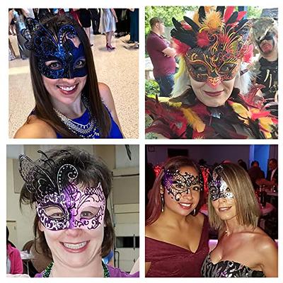 Qavctw Butterfly Party Mask Masquerade Mask Halloween Costume Mask Carnival Mardi Gras Mask Prom Mask Venetian Women Mask