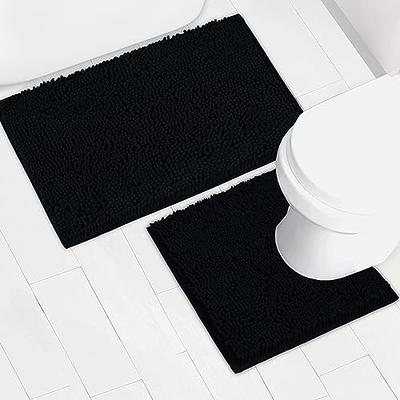 OLANLY Luxury Bathroom Rug Mat 24x16, Extra Soft and Absorbent Microfiber Bath  Rugs, Non-Slip Plush Shaggy Bath Carpet, Machine Wash Dry, Bath Mats for  Bathroom Floor, Tub and Shower, Black - Yahoo