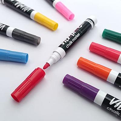 Window Markers for Glass Washable Car Window Paint Pen- Dry Erase Liquid  Chalk Marker Car Decorations on All Surfaces, Tire, Windshield - Auto  Marker