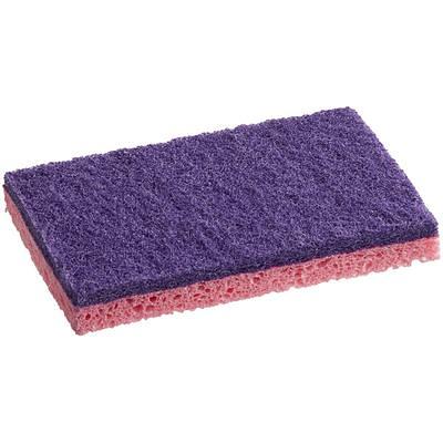 Lavex 6 x 3 1/2 x 3/4 Pink Cellulose Sponge - 6/Pack