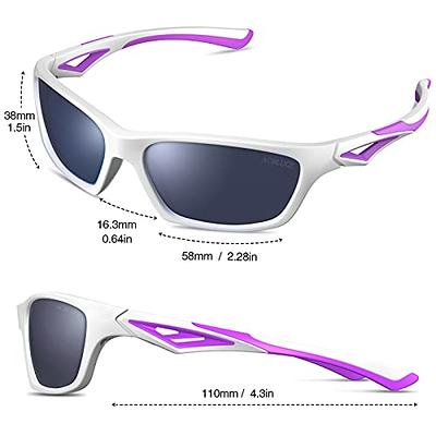 Kids Polarized Unbreakable Sports Flexible Square Sunglasses With