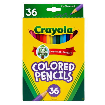 Crayola® Colored Pencils, Assorted Colors, 12/Box (68-4012)