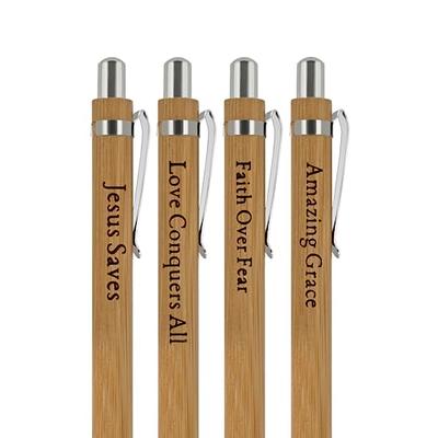 Trinity Trove Scripture Pens - Bible Pen Set - Christian Gifts for Men &  Women - Christian Ink Pens With Inspirational Messages - Quality  Non-Smudging Black Ink - Natural Bamboo (20) - Yahoo Shopping