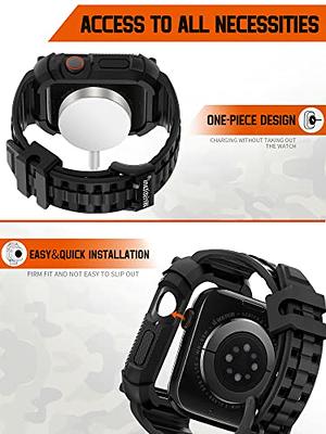 For Apple Watch Ultra /Utlra 2 49mm One-Piece TPU Sport Band Strap + Rugged  Case