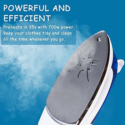 800W NON STICK TRAVEL IRON COMPACT EASY FOLDING STEAM DRY DUAL VOLTAGE