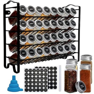 Accguan Spice Jars with Spice Rack,Spice Organizer with Spice Stickers and  Stylus and Funnel, Perfect for Kitchen Countertop Storage,Cabinet Storage,  Dining Room, and Gifts(36pcs) - Yahoo Shopping