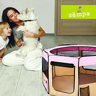 Zampa Dog Carrier Crate for Extra Small Dogs 19.5“x13.5”x13.5” | Portable  Cat Carrier | Pet Travel Collapsible & Foldable | Puppy Crates for Car