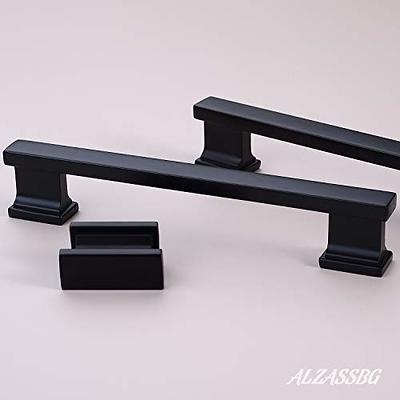 Amerdeco 10 Pack Matte Black 5 Inch(128mm) Hole Centers Kitchen Cabinet  Pulls Cabinet Hardware Kitchen Handles for Cabinets Cupboard Handles Drawer  Pulls 