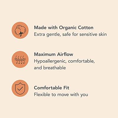  Rael Reusable Panty Liners Menstrual, Organic Cotton Cover -  Postpartum Essential, Cloth Panty Liners for Women, Washable, Soft and  Thin, Leak Free, Sensitive Skin (5 Count, Brown) : Health & Household