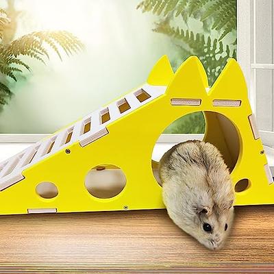 Large Wood Guinea Pig Hideout with Windows,Hamster House Hideout,Small  Animals Pets Houses Hideouts,Suitable for Chinchilla,Hamsters and Small  Rabbit