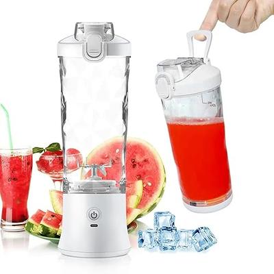 Portable Blender 600ML Electric Juicer Fruit Mixers 4000mAh USB  Rechargeable Smoothie Mini Blender Personal Juicer colorful Cup