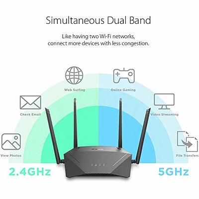 Tenda AC1200 Dual Band WiFi Router, High Speed Wireless Internet Router  with Smart App, MU-MIMO for Home (AC6),Black