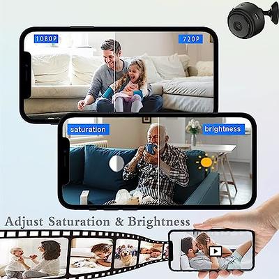 Wireless Camera Mini Hidden Spy Camera Portable Small Nanny Cam  Features with Body Pet HD 1080P Camera, Night Vision and Motion Detection  for Home Outdoor Office. : Electronics