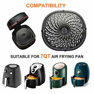 Air Fryer Crisper Plate, Stainless Steel Air Fryer Grill Pan, Nonstick Air  Fryer Grill Plate Reusable Dishwasher Safe Air Fryer Replacement Parts With