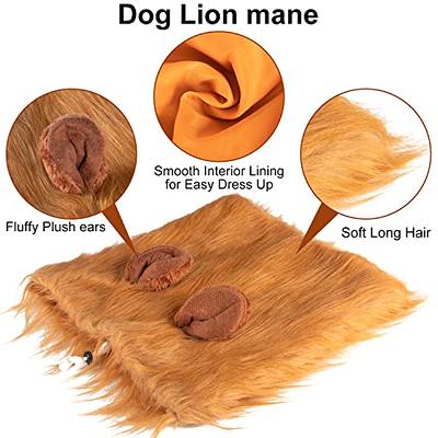  Onmygogo Lion Mane Wig for Dogs with Ears, Funny Pet