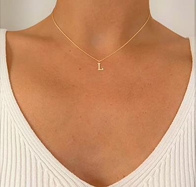 MIDDLUX M Necklace, Necklaces for Teen Girls, Initial Necklace, Gold  Jewelry for Women, Name Necklace - Yahoo Shopping