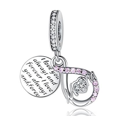 La Menars Charms for Bracelets 925 Silver Beads for Women's Bracelets &  Necklaces Dangle Pendant for Valentine's Day Mother's Day Happy Birthday