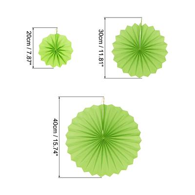 Hanging Paper Fans Party Set 12Pcs Decoration for Home Birthday Wedding  Green - Yahoo Shopping