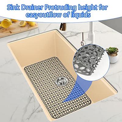 Silicone Sink Mat Toovem Kitchen Sink Mats 26''x14'' Sink Protectors for  Kitchen Sink with Heat Resistant Flexible Stable for Bottom of Farmhouse  Stainless Steel Porcelain Sink with Rear Drain - Yahoo Shopping