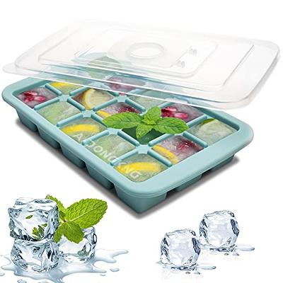 Silicone Ice Cube Trays with Lid for Freezer 3 Pack, Annaklin 12-Grid Easy  Release Stackable