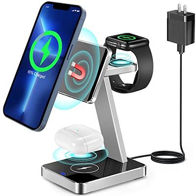 Belkin MagSafe 2-in-1 Wireless Charging Stand - Fast Charging for Apple  iPhone 15, 14, 13 & 12 series & AirPods - MagSafe Charging Station For  Multiple Devices - White 