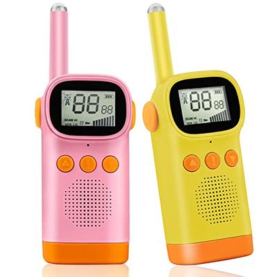 Walkie Talkies, MOICO Long Range Walkie Talkies for Adults with 22 FRS  Channels,Family Walkie Talkie with LED Flashlight VOX LCD Display for  Hiking