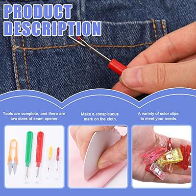 20pcs Sewing Seam Rippers,Stainless Steel Handle Red Mini Ball Thread Remover,Sewing Seam Ripper Tool for Sewing Stitching