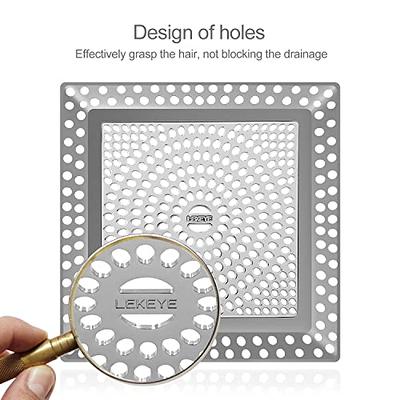 LEKEYE Drain Hair Catcher/Bathtub Drain Cover/Drain Protector for