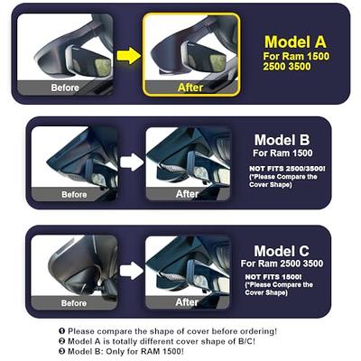 Fitcamx 4K Dual Dash Cam Adapts for RAM 1500 (Model A) 2019 2020 2021 2022  2023 Rebel Big Horn Laramie, OEM Look, Front 2160P+Rear 1080P Video, Loop