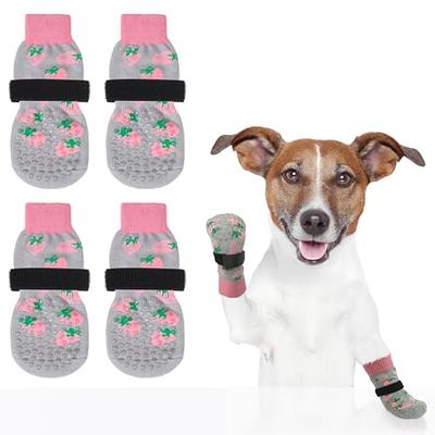 BEAUTYZOO Anti Slip Dog Socks for Hardwood Floors 