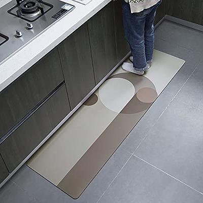 HappyTrends Kitchen Mat Cushioned Anti-Fatigue Floor Mat,17.3x60,Thick  Waterproof Non-Slip Heavy Duty Ergonomic Comfort Rug for