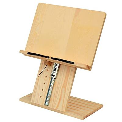 Adjustable Book Reading Stand, Cookbook Stand and Holder, Wooden