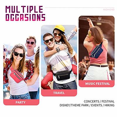 Fanny Packs for Women Men, Fashion Waist Pack Belt Bags for Teen Girls with  Multi-Pockets Adjustable Belts, Cute Fanny Pack Bum Bag for Disney Travel  Hiking Cycling Running 